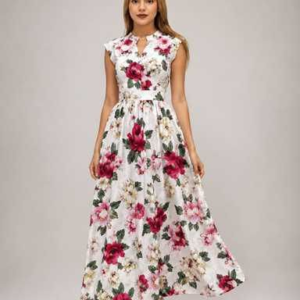 Vestido Peonia flores